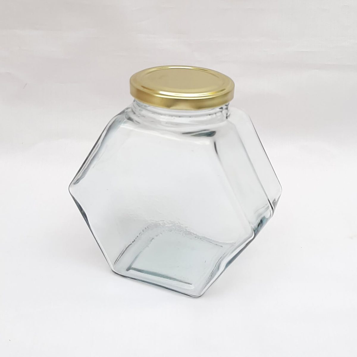 جار شیشه عسل یک کیلو کندو درب فلری