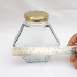 اندازه جار شیشه عسل یک کیلو کندو درب فلری