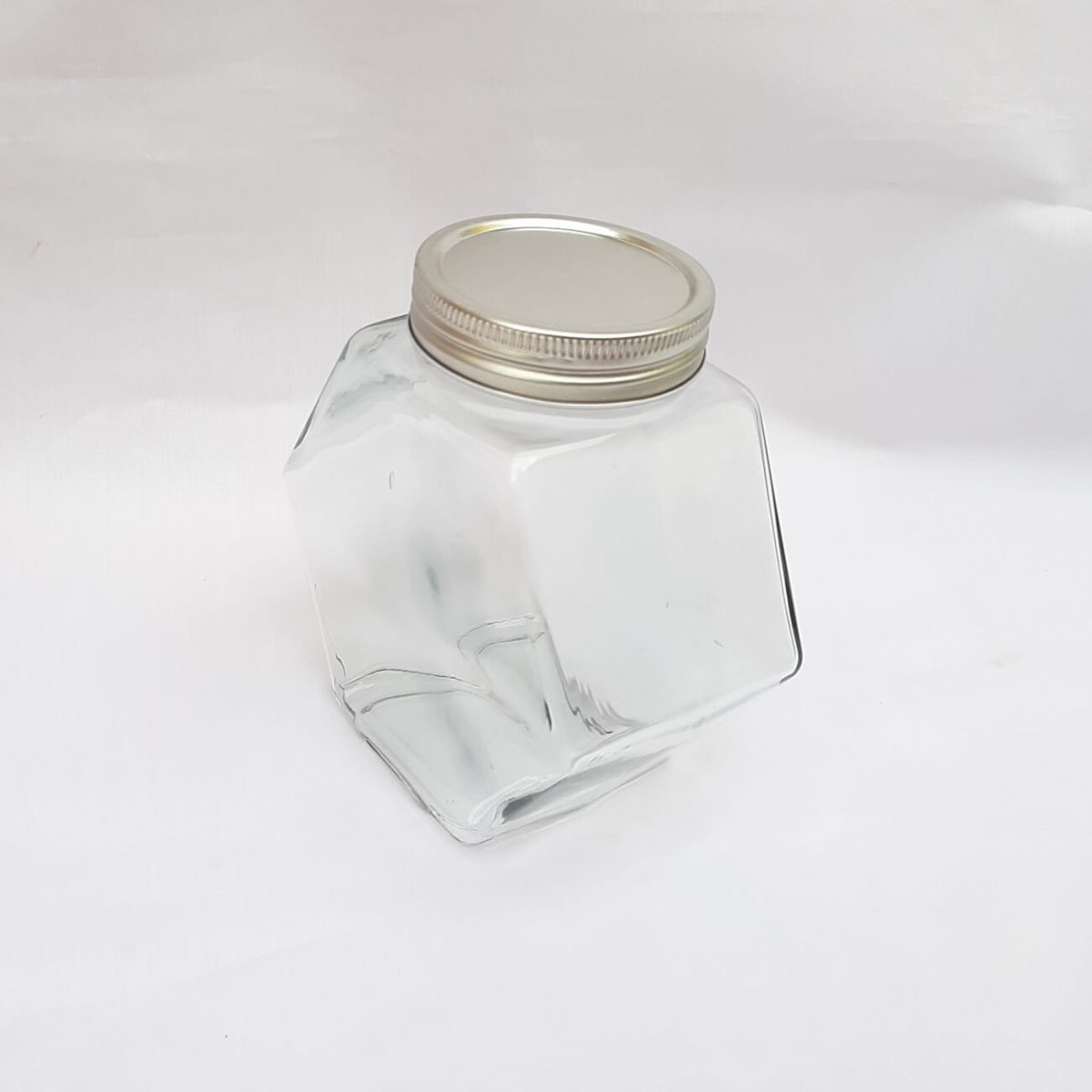 جار شیشه عسل یک کیلو کندو درب کانتینری
