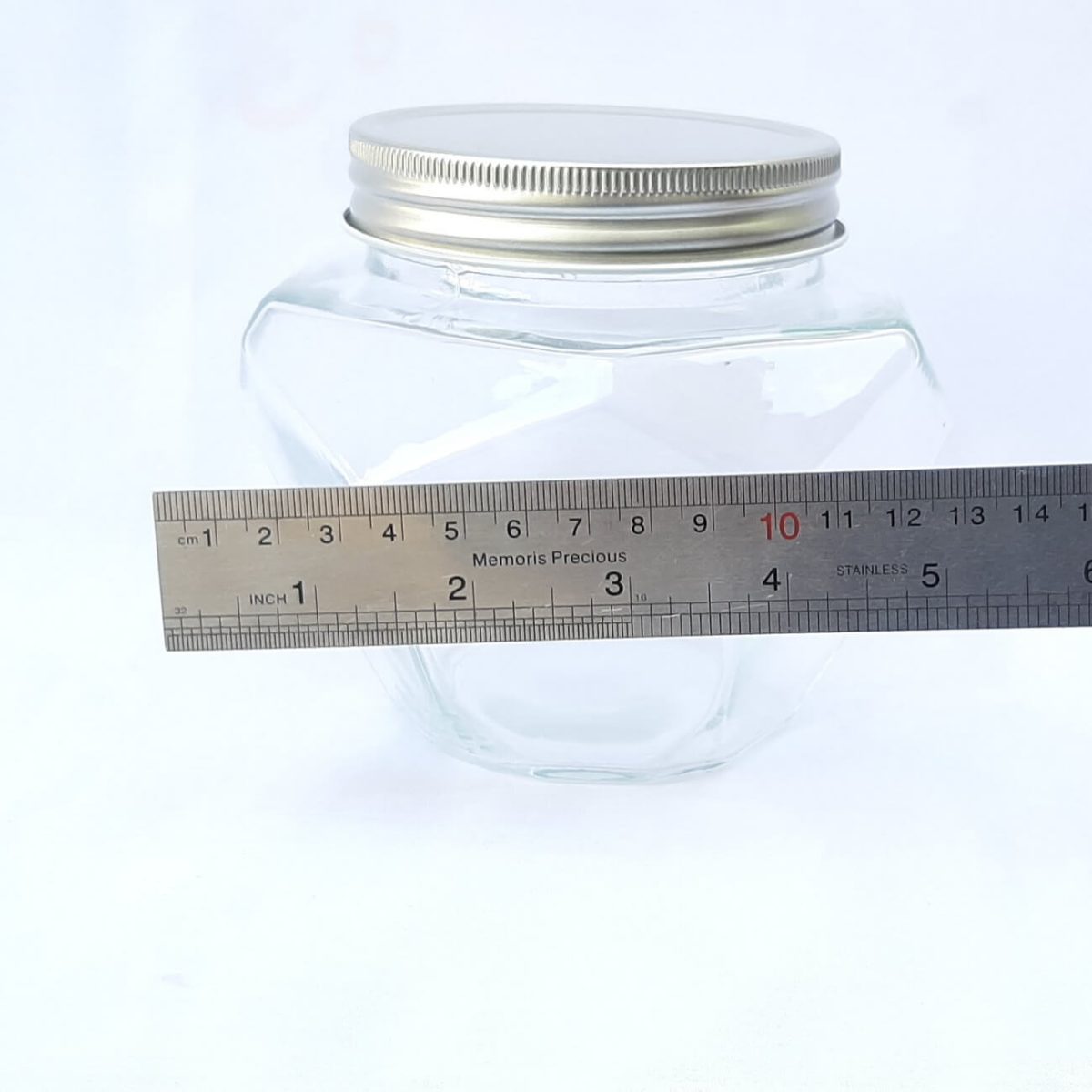 اندازه جار شیشه عسل الماس یک کیلو درب کانتینری