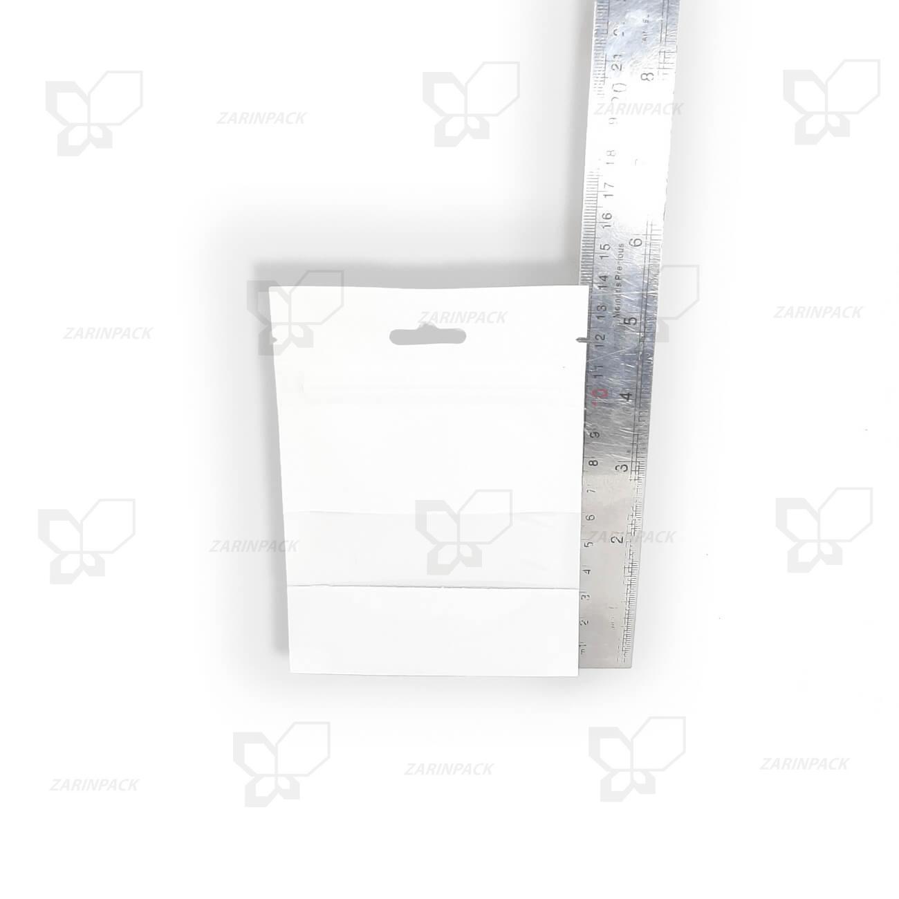 ابعاد پاکت گلاسه سفید زیپ دار 15×10 ابعاد پاکت گلاسه سفید زیپ دار 15×10